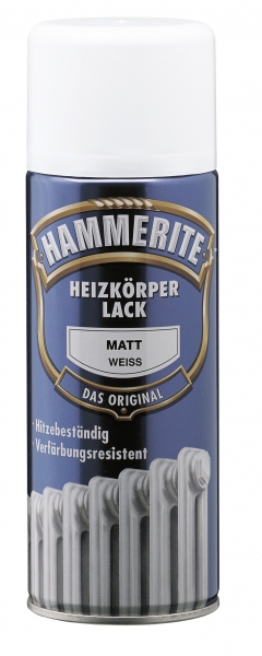 Hammerite Heizkörperlack Weiß Matt 400 ml Lack Spray Nr. 5087673