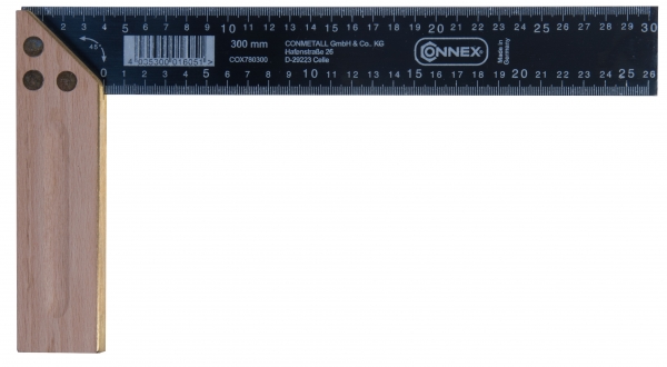 Connex Schreinerwinkel 300mm mm/Zoll Einteilung Nr. COX780300