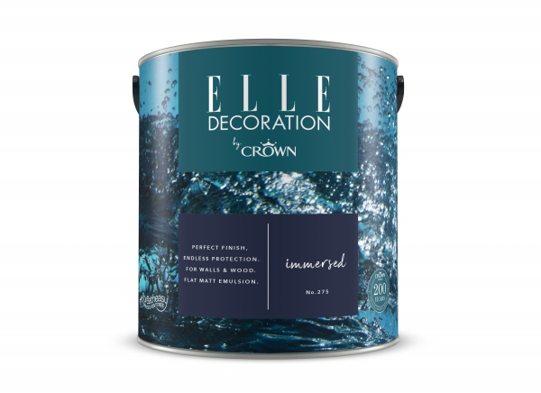 ELLE DECORATION BY CROWN Premium Wandfarbe matt 60 Farben Trendfarbe 2,5 Liter  Wandfarbe, Holzfarbe