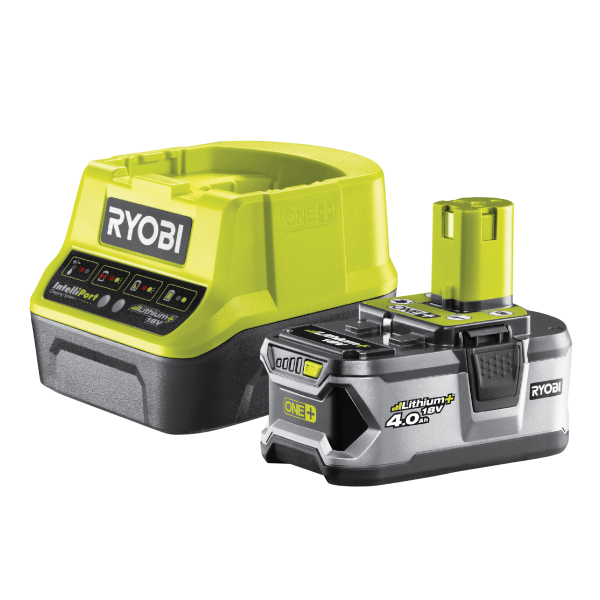 RYOBI 18V One+ Akku Starterset inl. 1x 4,0Ah Akku und Schnellladegerät RC18120-140  Nr. 5133003360